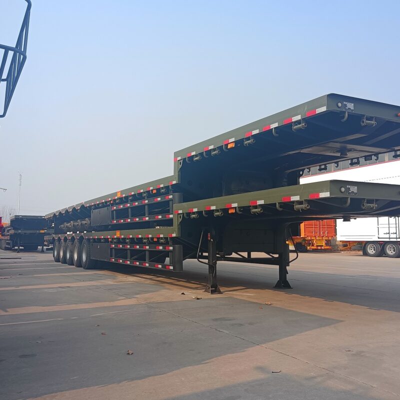 5 axle flat semi-trailer