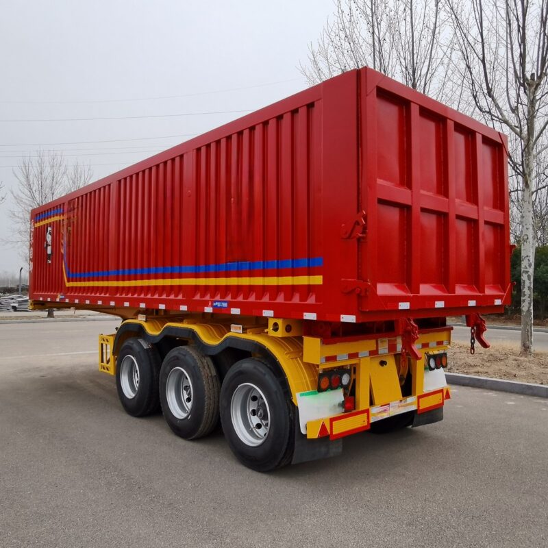 Skeleton-tipped back semi-trailer