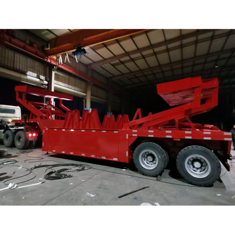Ladle transport semitrailer