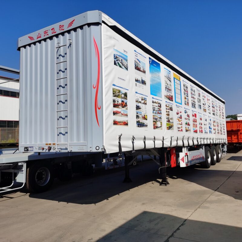 Side curtain semi-trailer