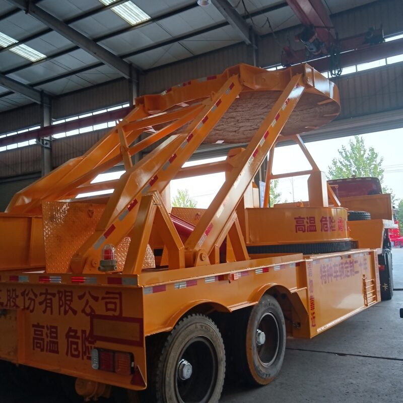 Ladle transport semitrailer