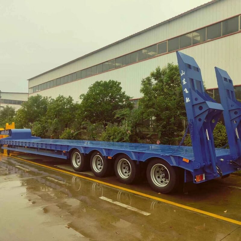 Low flat semi-trailer - Imagen 3