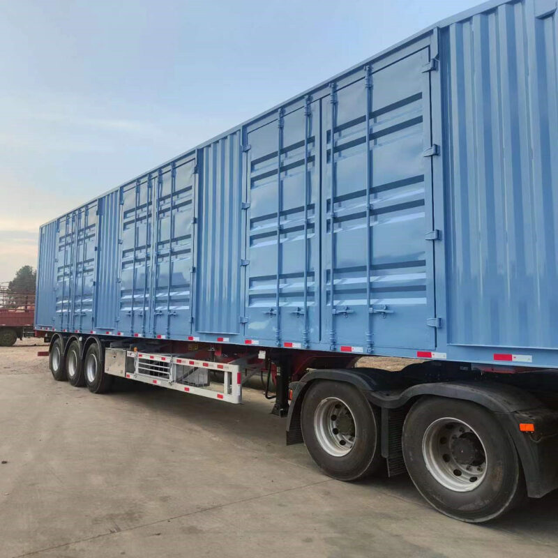 Container transport semi-trailer