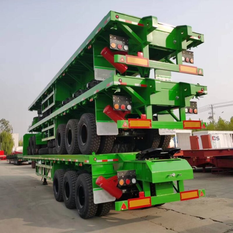 Flatbed transport semi-trailer