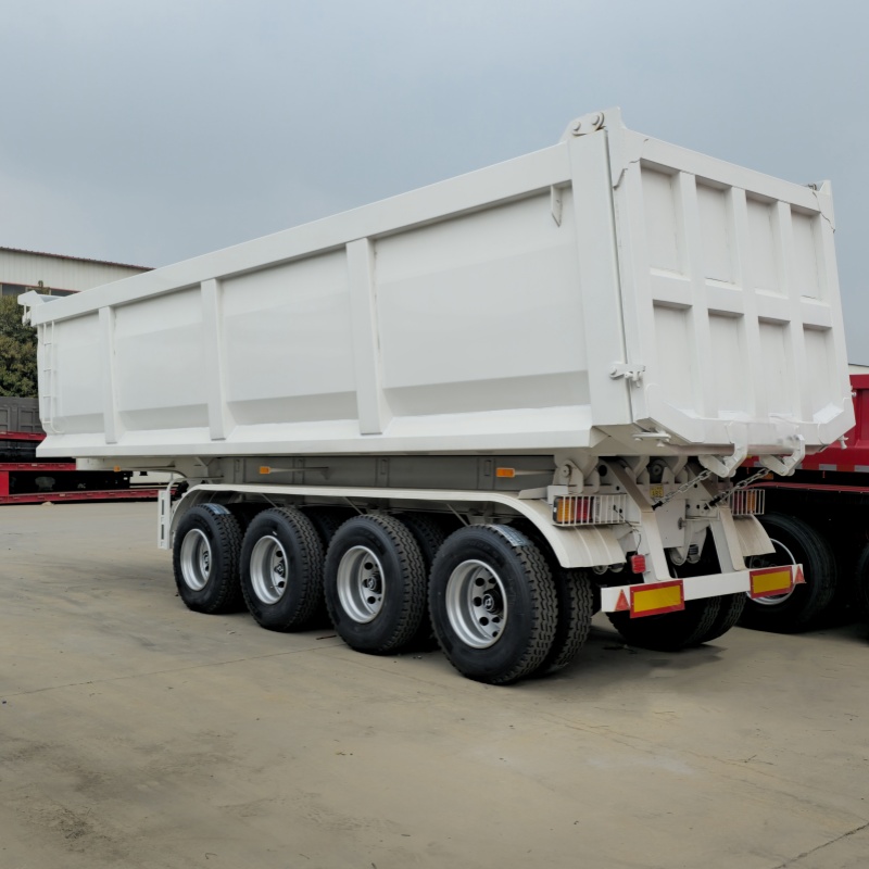 Four-axle rear dump